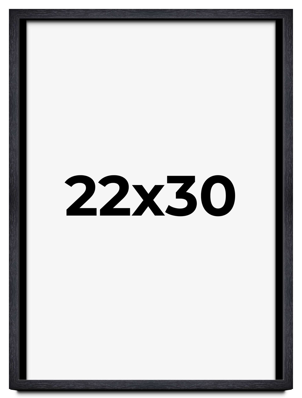 22x30 Shadow Box 1" Depth Black Picture Frame - UV Acrylic, Backing, Hanging Hardware